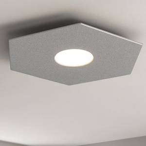 Top light hexagon plafoniera esagonale grigio moderna
