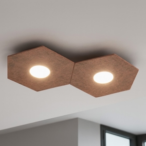 Toplight plafoniera moderna foglia rame