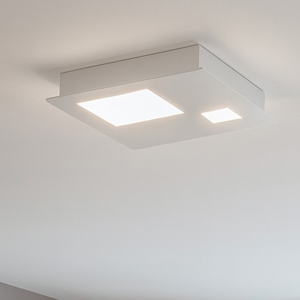 Plafoniera led 12w 3000k quadrata bianca moderna isyluce