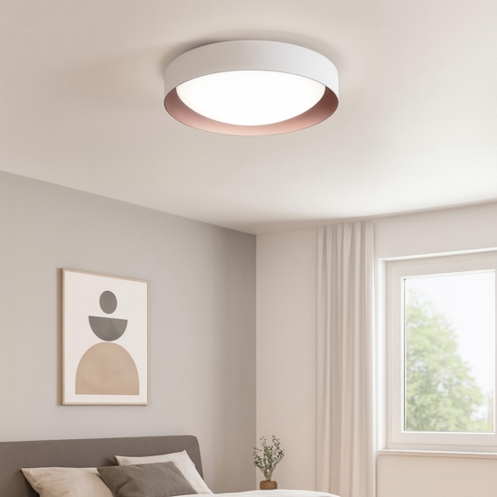 Plafoniera led 3000k bianco rame crew 2 linea light