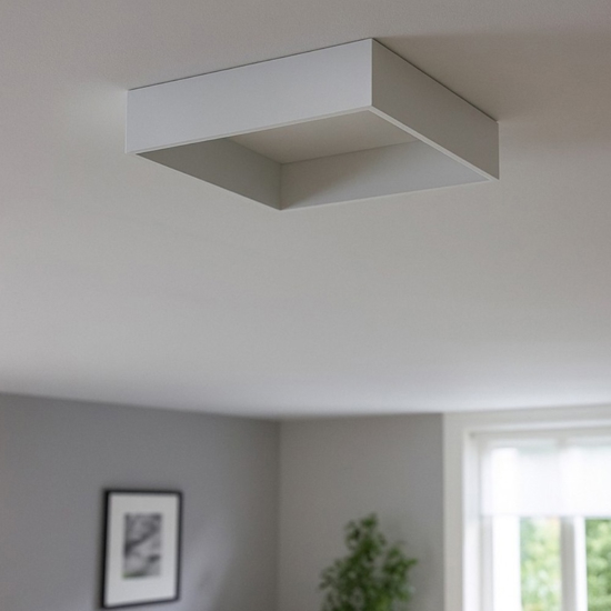 Linea light tara q plafoniera led 21w 3000k quadrata bianca