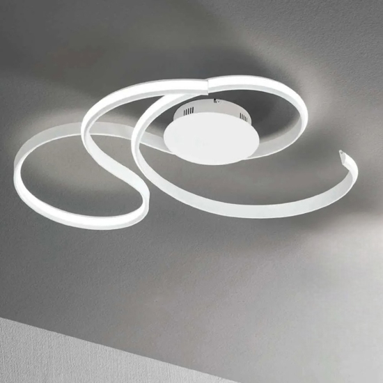 Plafoniera ondaluce pl pc twist bianca led 41w 3000k