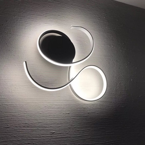 Plafoniera ondaluce pl pc twist bianca led 41w 3000k