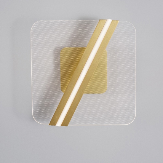 Plafoniera oro led 3000k per soggiorno minimal