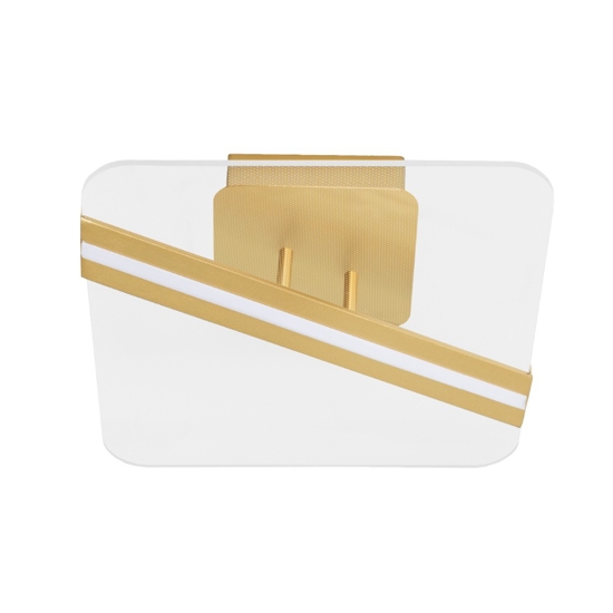 Plafoniera oro led 3000k per soggiorno minimal
