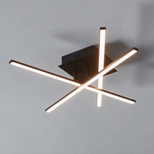 Plafoniera design moderna nera 13w 3000k eglo lasana