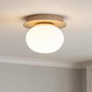 Pl tondo ondaluce plafoniera moderna sfera oro da parete soffitto