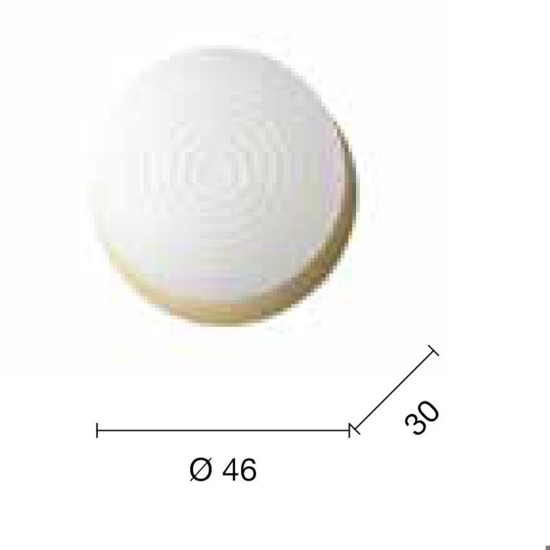 Pl tondo ondaluce plafoniera moderna sfera oro da parete soffitto