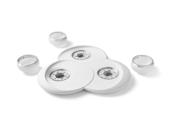 Plafoniera moderna gesso pitturabile bianca sforzin pitane