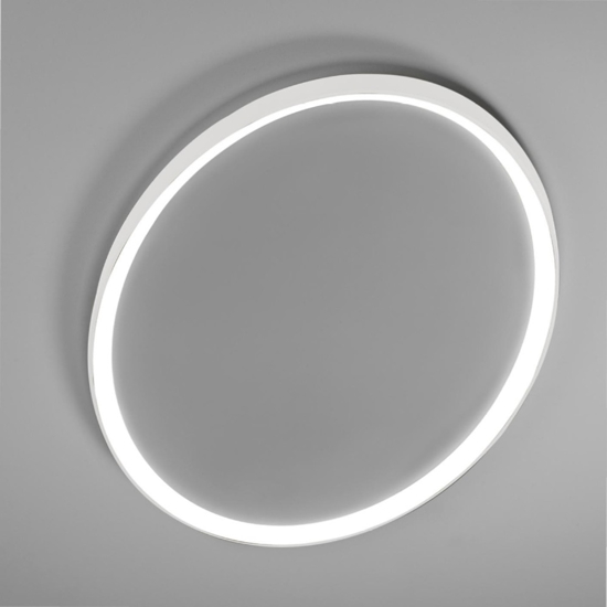 Plafoniera bianca led 50w 3000k 4000k ovale vivida lifering-o