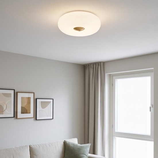 Arizona pl2 ideal lux plafoniera per camera da letto bianca in vetro plisse' Arizona pl2 ideal lux plafoniera per camera da letto bianca in vetro plisse'