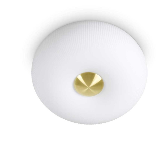 Arizona pl2 ideal lux plafoniera per camera da letto bianca in vetro plisse' Arizona pl2 ideal lux plafoniera per camera da letto bianca in vetro plisse'