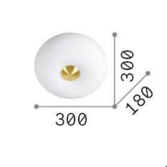 Arizona pl2 ideal lux plafoniera per camera da letto bianca in vetro plisse' Arizona pl2 ideal lux plafoniera per camera da letto bianca in vetro plisse'