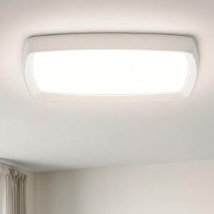 Plafoniera led 3000k bianca 62cm reiki linea light ip44