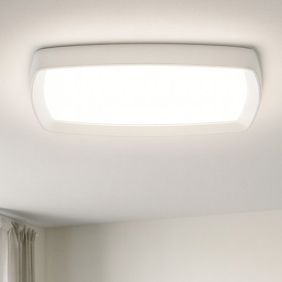 Plafoniera led 3000k bianca 62cm reiki linea light ip44