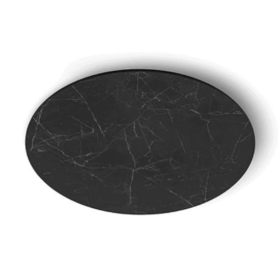 Plafoniera led 3000k linea light gemini nera tonda