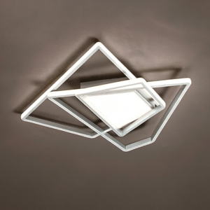 Plafoniera galaxy md led 4000k silver ondaluce dimmerabile design