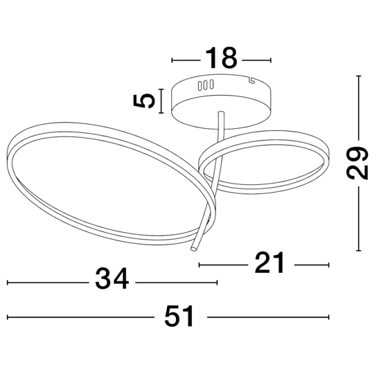 Plafoniera led 3000k per cucina di design