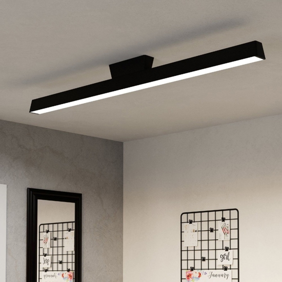 Simolaris z eglo plafoniera moderna nera led rgb da 2700k a 6500k