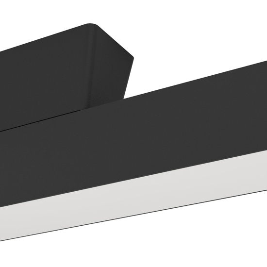 Simolaris z eglo plafoniera moderna nera led rgb da 2700k a 6500k