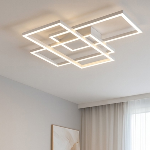 Maytoni rida plafoniera moderna led 78w da 3000k a 4000k bianca