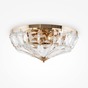 Maytoni facet plafoniera moderna circolare in vetro