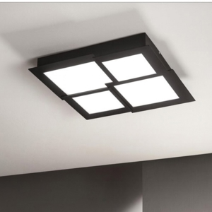 Ondaluce pl gr passpartou plafoniera quadrata con illuminazione led