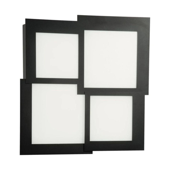 Ondaluce pl gr passpartou plafoniera quadrata con illuminazione led