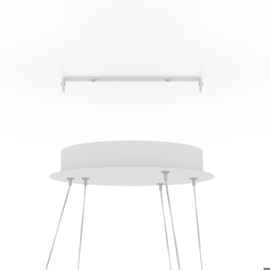 Lobinero z eglo lampadario moderno bianco controllo remoto led 2700k a 6500k