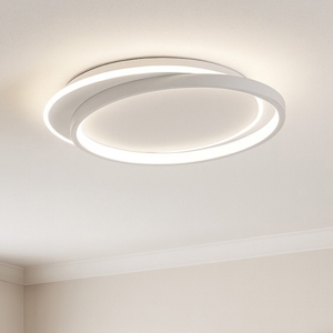 Gea luce christine plafoniera led 40w 3000k moderna bianca
