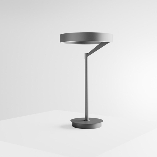 Lampada da scrivania gea luce criseide nera led 3000k per soggiorno