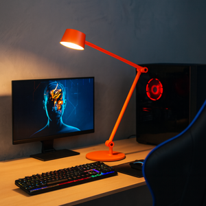 Efira gea luce lampada da scrivania per stanzetta led 3000k arancione
