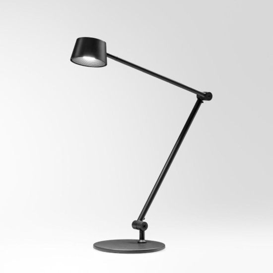 Gea luce efira lampada da scrivani nera led 3000k dimmerabile