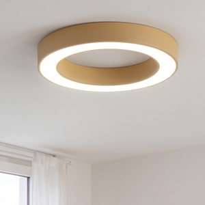 Gea luce flor plafoniera moderna led 50w 3000k tonda colore oro