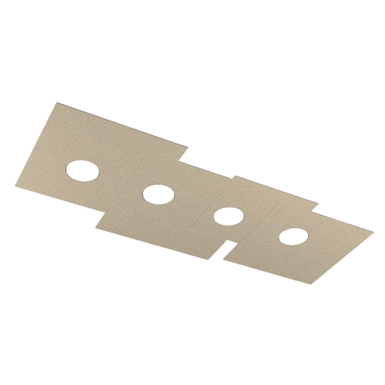 Plafoniera rettangolare moderna per cucina sagomata sabbia top light plate