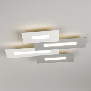 Plafoniera a soffitto bianco grigio wally top light