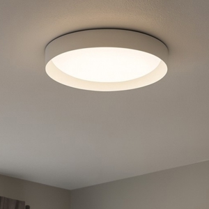 Plafoniera bianca led 22w 3000k linea light crew 2 per cucina