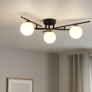 Ideal lux plafoniera moderna atlas pl3 nera