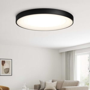 Planet pl d60 ideal lux plafoniera led 3000k per soggiorno moderno nero