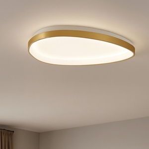 Ideal lux gemini pl d061 ottone dimmerabile dali push plafoniera led 3000k