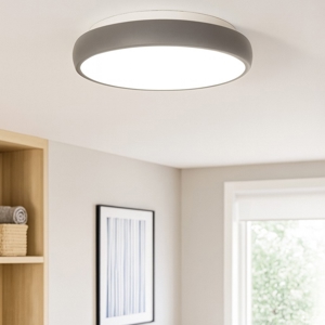 Plafoniera per cucina moderna grigio led 32w 3000k dimmerabile