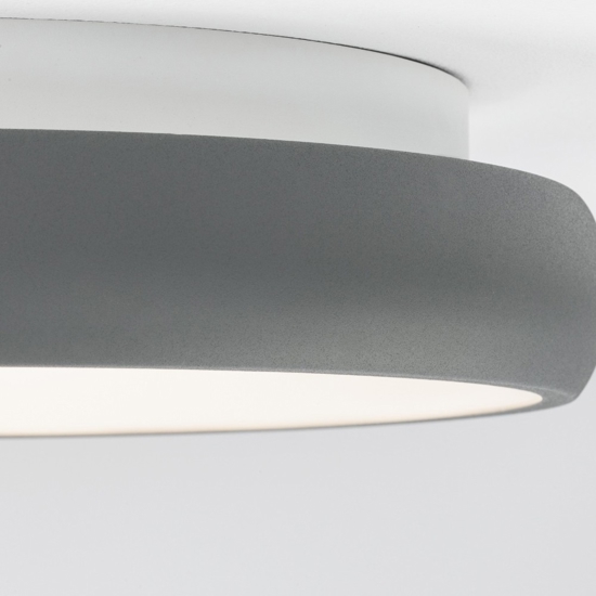 Plafoniera per cucina moderna grigio led 32w 3000k dimmerabile