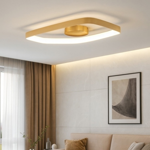 Plafoniera led 3000k design moderna fascia oro vallerosa eglo