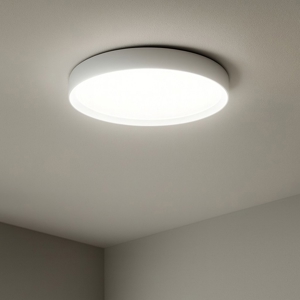 Linea light tara r plafoniera rotonda led 3000k bianca ip40