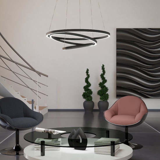 Lobinero z eglo lampadario moderno per salotto led da 2700k a 6500k