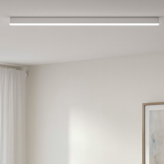 Linea light satori plafoniera led 3000k bianco 114 cm