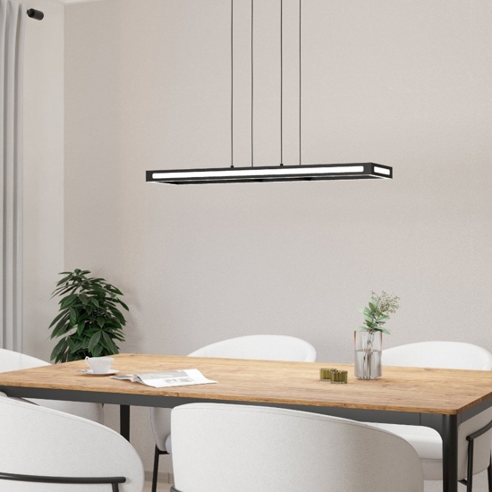 Salvilanas z eglo lampadario cucina rettangolare led da 2700k a 6500k