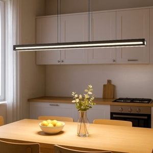 Salvilanas z eglo lampadario rettangolare per cucina moderna led da 2700k a 6500k