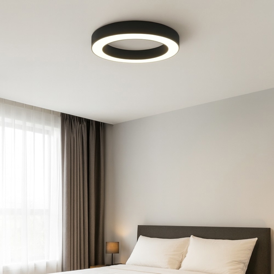 Gea luce flor plafoniera moderna led 50w 3000k ad anello