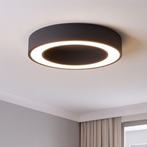 Gea luce flor plafoniera moderna led 30w 3000k nera per salotto